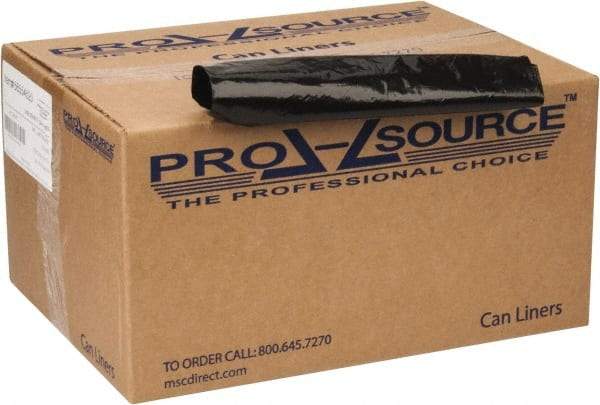 PRO-SOURCE - 2 mil Thick, Heavy-Duty Trash Bags - 40" Wide x 46" High, Black - All Tool & Supply