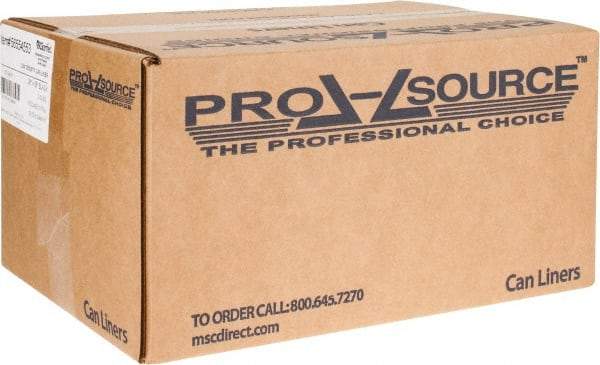 PRO-SOURCE - 2 mil Thick, Heavy-Duty Trash Bags - 38" Wide x 58" High, Black - All Tool & Supply