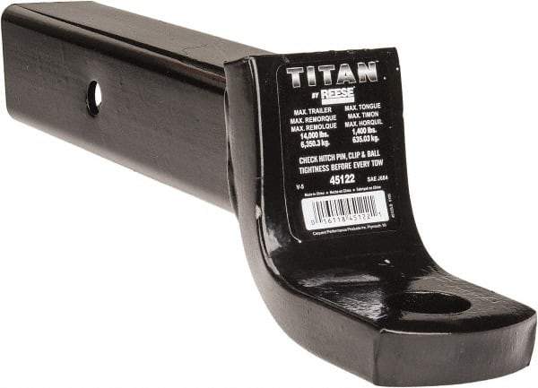 Value Collection - 12,000 Lb Capacity, 9-3/4" Long, Hitch Drawbar - Vehicle Class 5, 1-1/4" Ball Hole Diam - All Tool & Supply