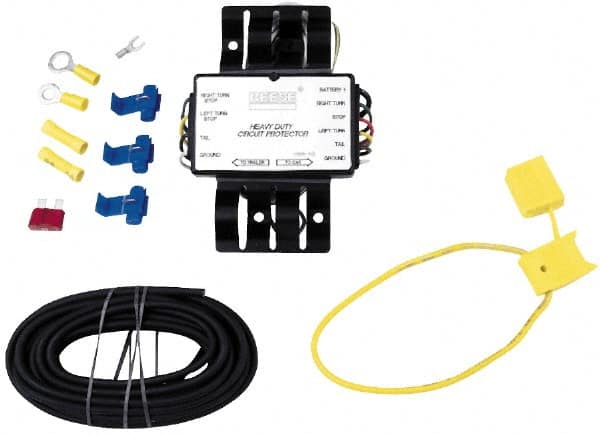 Reese - Automotive Wiring Connectors; Type: Wiring Adapter ; Fits Vehicle Make: Universal ; Material: Plastic ; Description: Trailer Light Circuit Protector 4-Amp Capacity - Exact Industrial Supply