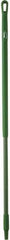 Vikan - 51 x 1-1/4" Fiberglass Squeegee Handle - European Threaded Connection, Green - All Tool & Supply