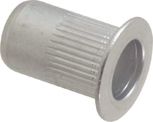 RivetKing - 0.02 to 0.13" Grip, Aluminum Standard Rivet Nut - Uncoated, Countersunk Head - All Tool & Supply