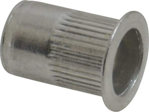 RivetKing - 0.02 to 0.13" Grip, Aluminum Standard Rivet Nut - Uncoated, Countersunk Head - All Tool & Supply