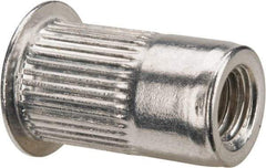 RivetKing - 0.13 to 0.225" Grip, Aluminum Standard Rivet Nut - Uncoated, Countersunk Head - All Tool & Supply