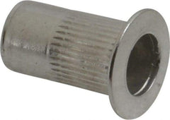 RivetKing - #8-32, 0.08 to 0.13" Grip, 17/64" Drill, Aluminum Standard Rivet Nut - Uncoated, Countersunk Head - All Tool & Supply