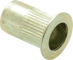 RivetKing - #10-24, 0.02 to 0.13" Grip, Steel Standard Rivet Nut - Zinc Yellow Dichromate Finish, Countersunk Head - All Tool & Supply