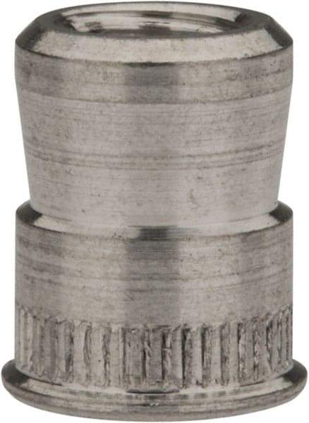 RivetKing - #10-32 UNC, Uncoated, Aluminum Knurled Rivet Nut Inserts - 0.297" to 0.302" Grip, 9/32" Drill Size - All Tool & Supply