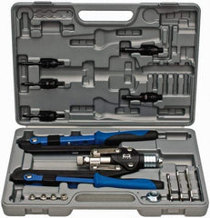 RivetKing - 1/8 to 1/4" Blind Rivet/Rivet Nut Tool Kit - Includes 5/32, 3/16, 1/4, #10-32, 1/4-20, 3/8-16, 5/16-18, Nose Pieces for Blind Rivets, Mandrels - All Tool & Supply