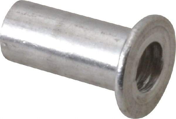 RivetKing - #8-32, 0.12 to 0.16" Grip, #2, Aluminum Standard Rivet Nut - Uncoated, Round Head - All Tool & Supply