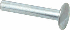 RivetKing - Size 8-30 Dome Head Steel Flush on Both Sides Blind Rivet - Steel Mandrel, 1-5/8" to 1-7/8" Grip, 5/8" Head Diam, 0.255" Min Hole Diam, 1.57" Length Under Head, 1/4" Body Diam - All Tool & Supply