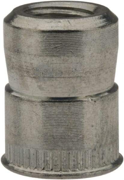 RivetKing - M6x1.00 Metric Coarse, Zinc-Plated, Steel Knurled Rivet Nut Inserts - 0.02" to 0.13" Grip, 3/8" Drill Size - All Tool & Supply