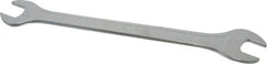 Facom - 14mm x 15mm Standard Extra Thin Open End Wrench - 8-17/64" OAL, Double End, Satin Finish, 15° Head Angle - All Tool & Supply