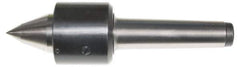 Interstate - MT3 Taper Shank Shank, 1.85" Head Diam, 704 Lb Capacity, Live Center - 5,000 Max RPM, 1.181" Point Diam, 1.81" Point Len, 704 Lb Max Workpc, Long Point - All Tool & Supply