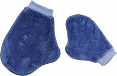 PRO-SOURCE - 9-1/2" Long Microfiber Cleaning & Dusting Mitt - Blue, for Dusting - All Tool & Supply