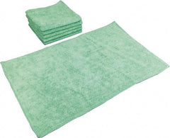 PRO-SOURCE - Reusable Microfiber Wipes - Packet, 16" x 27" Sheet Size, Green - All Tool & Supply