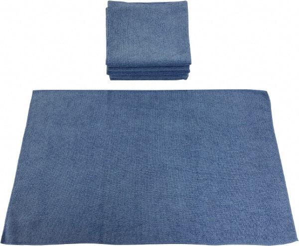 PRO-SOURCE - Reusable Microfiber Wipes - Packet, 16" x 24" Sheet Size, Blue - All Tool & Supply