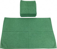 PRO-SOURCE - Reusable Microfiber Wipes - Packet, 16" x 24" Sheet Size, Green - All Tool & Supply