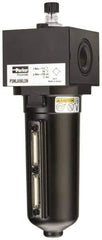 Parker - 3/4" NPT, 250 Max psi Heavy Duty Mist Lubricator - Metal Bowl with Sight Glass, Zinc Body, 240 CFM, 175°F Max Temp, 3.62" Wide x 11.81" High - All Tool & Supply