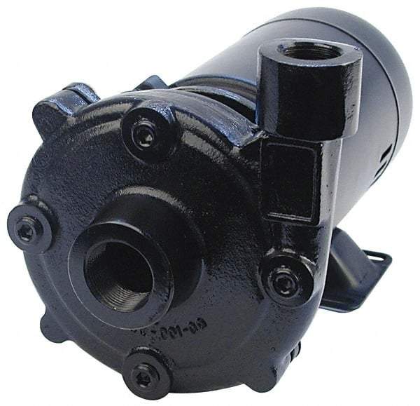 Pentair - ODP Motor, 115/208-230 Volt, 1 Phase, 1/2 HP, Cast Iron Straight Pump - 1-1/4 Inch Inlet, 1 Inch Outlet, 82 Max Head psi, Bronze Impeller, Cast Iron Shaft, Viton Seal, 82 Ft. Shut Off - All Tool & Supply