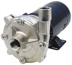 Pentair - ODP Motor, 208-230/460 Volt, 3 Phase, 1/2 HP, Stainless Steel Straight Pump - 1-1/4 Inch Inlet, 1 Inch Outlet, 82 Max Head psi, Stainless Steel Impeller, Viton Seal, 82 Ft. Shut Off - All Tool & Supply