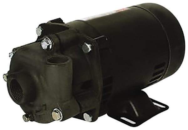 Pentair - ODP Motor, 115/208-230 Volt, 1 Phase, 1/2 HP, Cast Iron Straight Pump - 1-1/4 Inch Inlet, 1 Inch Outlet, 42 Max Head psi, Bronze Impeller, Cast Iron Shaft, Buna-N Seal, 42 Ft. Shut Off - All Tool & Supply