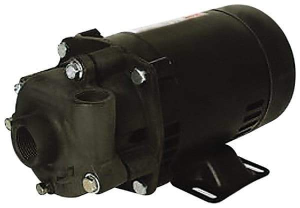 Pentair - ODP Motor, 115/208-230 Volt, 1 Phase, 1 HP, Cast Iron Straight Pump - 1-1/4 Inch Inlet, 1 Inch Outlet, 58 Max Head psi, Bronze Impeller, Cast Iron Shaft, Buna-N Seal, 58 Ft. Shut Off - All Tool & Supply