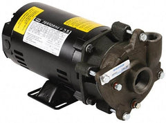 Pentair - ODP Motor, 208-230/460 Volt, 3 Phase, 1/2 HP, Cast Iron Straight Pump - 1-1/4 Inch Inlet, 1 Inch Outlet, 42 Max Head psi, Bronze Impeller, Cast Iron Shaft, Buna-N Seal, 42 Ft. Shut Off - All Tool & Supply