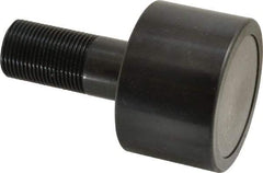 Accurate Bushing - 2-1/2" Roller Diam x 1-11/16" Width, 1" Stud Diam x 2-1/4" Length, Plain Load Roller - Steel, 1-1/2" Thread Length, 1-14 Thread, 5,120 Lb Dynamic Cap, 3,120 Lb Static Cap - All Tool & Supply