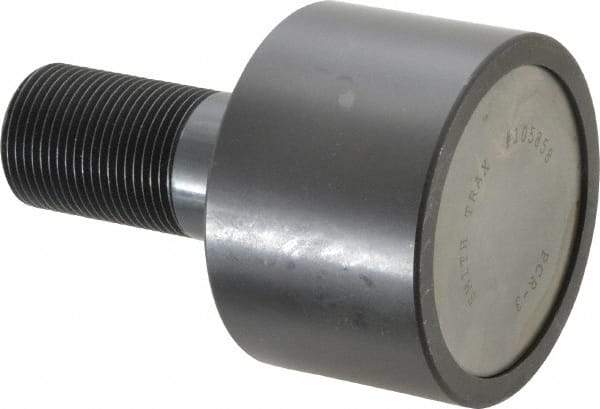 Accurate Bushing - 3" Roller Diam x 2" Width, 1-1/4" Stud Diam x 2-1/2" Length, Plain Load Roller - Steel, 1-3/4" Thread Length, 1-1/4-12 Thread, 14,300 Lb Dynamic Cap, 16,000 Lb Static Cap - All Tool & Supply