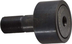 Made in USA - 1-1/2" Roller Diam x 7/8" Width, 5/8" Stud Diam x 1-1/2" Length, Stud Cam Follower - Steel, 3/4" Thread Length, 5/8-18 Thread, 3,872 Lb Dynamic Cap - All Tool & Supply