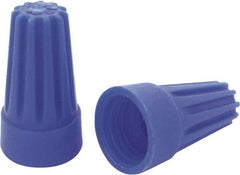 Ideal - 3, 20 to 3, 16 AWG, 300 Volt, Flame Retardant, Standard Twist on Wire Connector - Blue, 221°F - All Tool & Supply