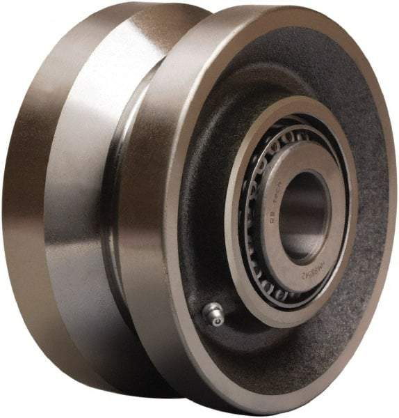 Hamilton - 6 Inch Diameter x 3 Inch Wide, Forged Steel Caster Wheel - 4,500 Lb. Capacity, 3-1/4 Inch Hub Length, 1-1/2 Inch Axle Diameter, Straight Roller Bearing - All Tool & Supply