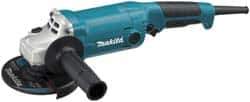 Makita - 5" Wheel Diam, 11,000 RPM, Corded Angle & Disc Grinder - 5/8-11 Spindle, 120 Volts, 10.5 Amps, Front Exhaust - All Tool & Supply