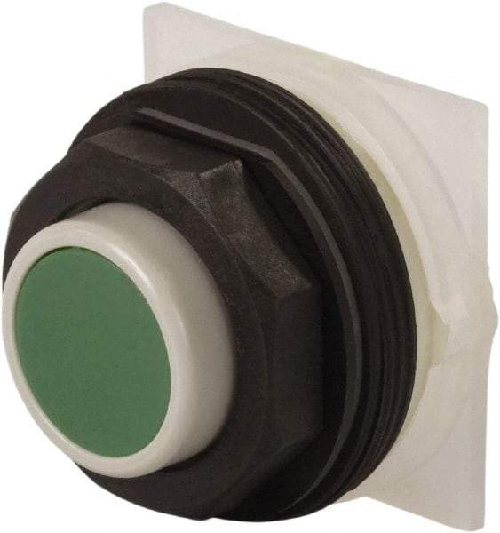 Schneider Electric - 30mm Mount Hole, Extended Straight, Pushbutton Switch Only - Green Pushbutton, Momentary (MO) - All Tool & Supply