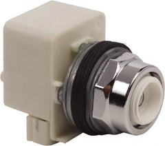 Schneider Electric - 1.18 Inch Mount Hole, Extended Straight, Pushbutton Switch Only - Round, Illuminated, Momentary (MO), Weatherproof, Dust and Oil Resistant - All Tool & Supply