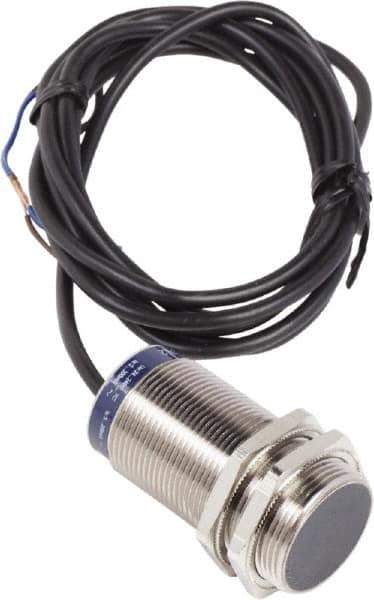 Telemecanique Sensors - NPN, PNP, 10mm Detection, Cylinder, Inductive Proximity Sensor - 2 Wires, IP68, IP69, 24 to 240 VAC/VDC, M30x1.5 Thread, 62mm Long - All Tool & Supply