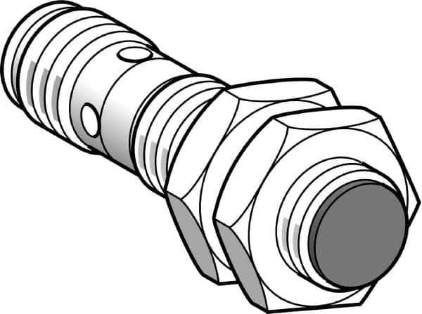 Telemecanique Sensors - NPN, PNP, NC, 5mm Detection, Cylinder, Inductive Proximity Sensor - 2 Wires, IP67, IP69, 12 to 24 VDC, M18x1 Thread, 50mm Long - All Tool & Supply