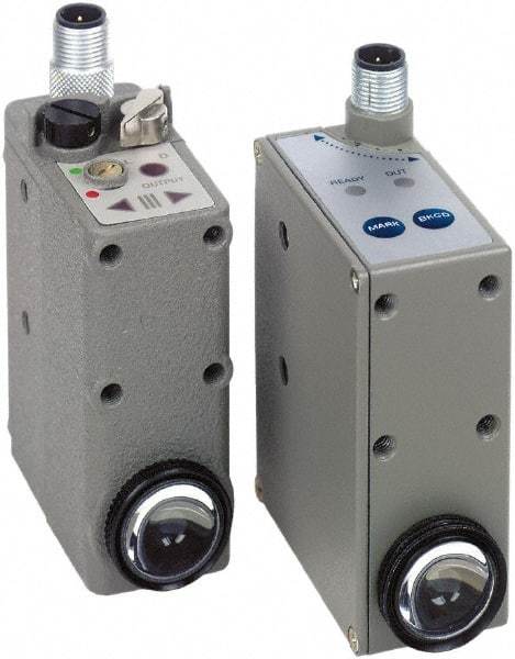 Telemecanique Sensors - 4 Pin M12 Connector, 9mm Nominal Distance, Shock and Vibration Resistant, Diffused Photoelectric Sensor - 12 to 24 VDC, 10 kHz, Zinc Alloy, 58mm Long x 31mm Wide x 82mm High - All Tool & Supply