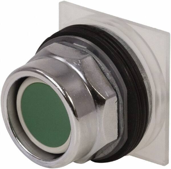 Schneider Electric - 30mm Mount Hole, Extended Straight, Pushbutton Switch Only - Green Pushbutton, Momentary (MO) - All Tool & Supply