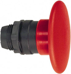 Schneider Electric - 22mm Mount Hole, Extended Mushroom Head, Pushbutton Switch Only - Round, Red Pushbutton, Nonilluminated, Momentary (MO) - All Tool & Supply