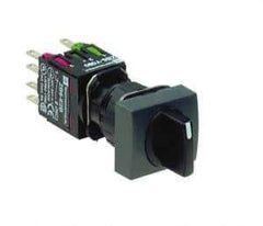 Schneider Electric - 16mm Mount Hole, Selector Switch - Black, Maintained (MA), NO/NC, Vibration Resistant - All Tool & Supply