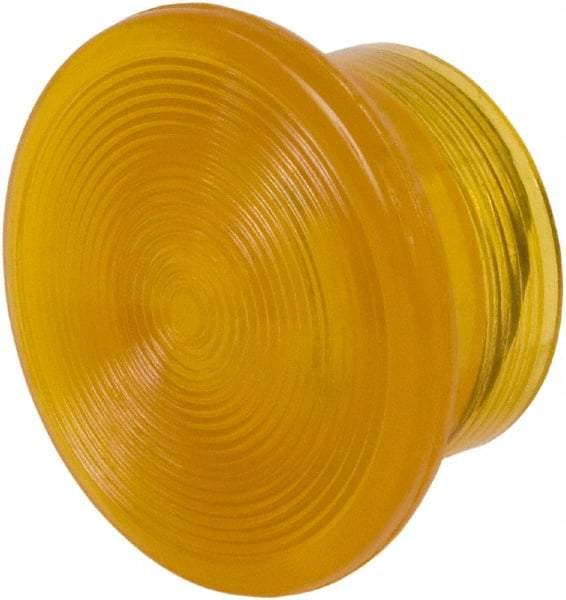 Schneider Electric - Extended Mushroom Head Pushbutton Switch 1-3/8" Knob - Amber, Round Button, Illuminated - All Tool & Supply