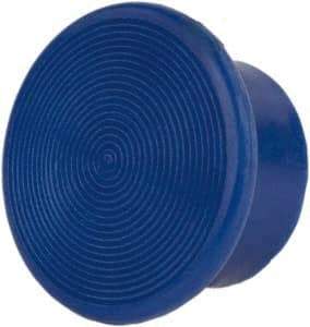 Schneider Electric - Extended Mushroom Head Pushbutton Switch Screw-On Knob - Blue, Round Button - All Tool & Supply