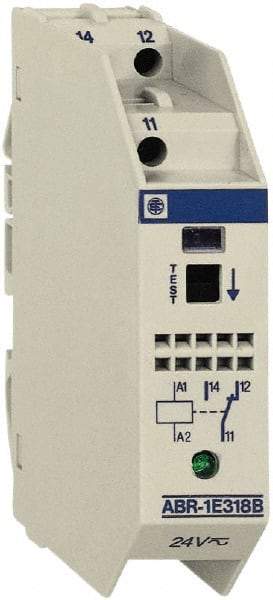 Schneider Electric - 15 Milliamp, 2NO Configuration, Interface Relay Module - DIN Rail Mount, 23 to 104°F, 110 to 127 VDC - All Tool & Supply