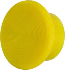 Schneider Electric - Extended Mushroom Head Pushbutton Switch Knob - Yellow, Round Button, Incandescent Lamp, Illuminated - All Tool & Supply