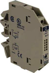 Schneider Electric - 17 Milliamp, NC Configuration, Interface Relay Module - DIN Rail Mount, 23 to 131°F, 120 to 127 Volt - All Tool & Supply