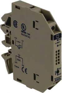 Schneider Electric - 13.6 Milliamp, NC Configuration, Interface Relay Module - DIN Rail Mount, 23 to 131°F, 5 VDC - All Tool & Supply