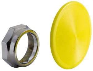 Schneider Electric - Extended Mushroom Head Pushbutton Switch Knob - Yellow, Round Button - All Tool & Supply