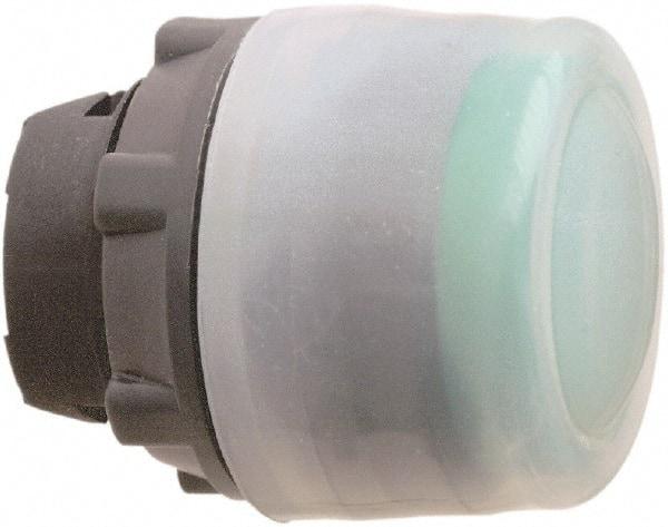 Schneider Electric - 22mm Mount Hole, Flush, Pushbutton Switch Only - Round, Green Pushbutton, Nonilluminated, Momentary (MO) - All Tool & Supply