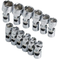 SK - 1/4" Drive Standard Socket Set - 5 to 15mm, Metric Measurement Standard - All Tool & Supply